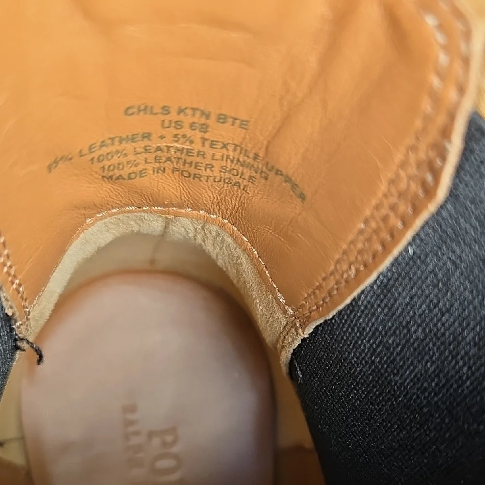 Polo Ralph Lauren Leopard Calf Hair Chelsea Booties Pashia Almond Toe Ankle Boot - Picture 6 of 7